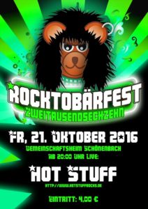 Rocktobärfest 2016 @ Gemeinschaftsheim Schönenbach | Waldbröl | Nordrhein-Westfalen | Deutschland