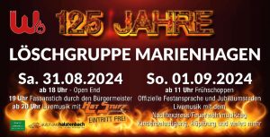 Feuerwehrfest 125 Jahre Feuerwehr Marienhagen @ Feuerwehrgerätehaus Marienhagen | Wiehl | Nordrhein-Westfalen | Deutschland